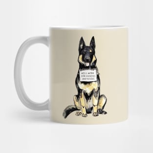 Cookies & Kisses German Shepherd Mug